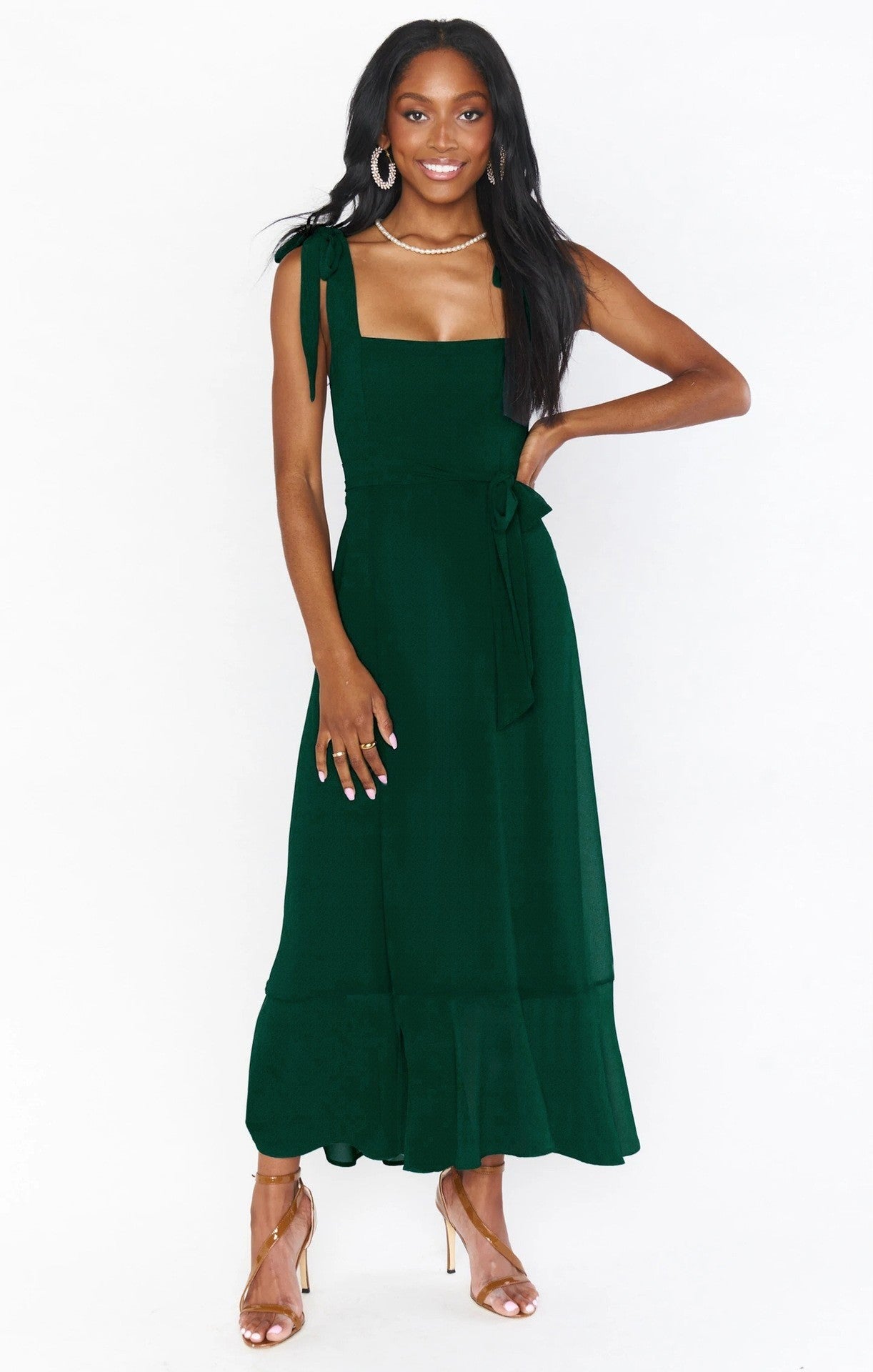Aureva Ruffle Slip Dress