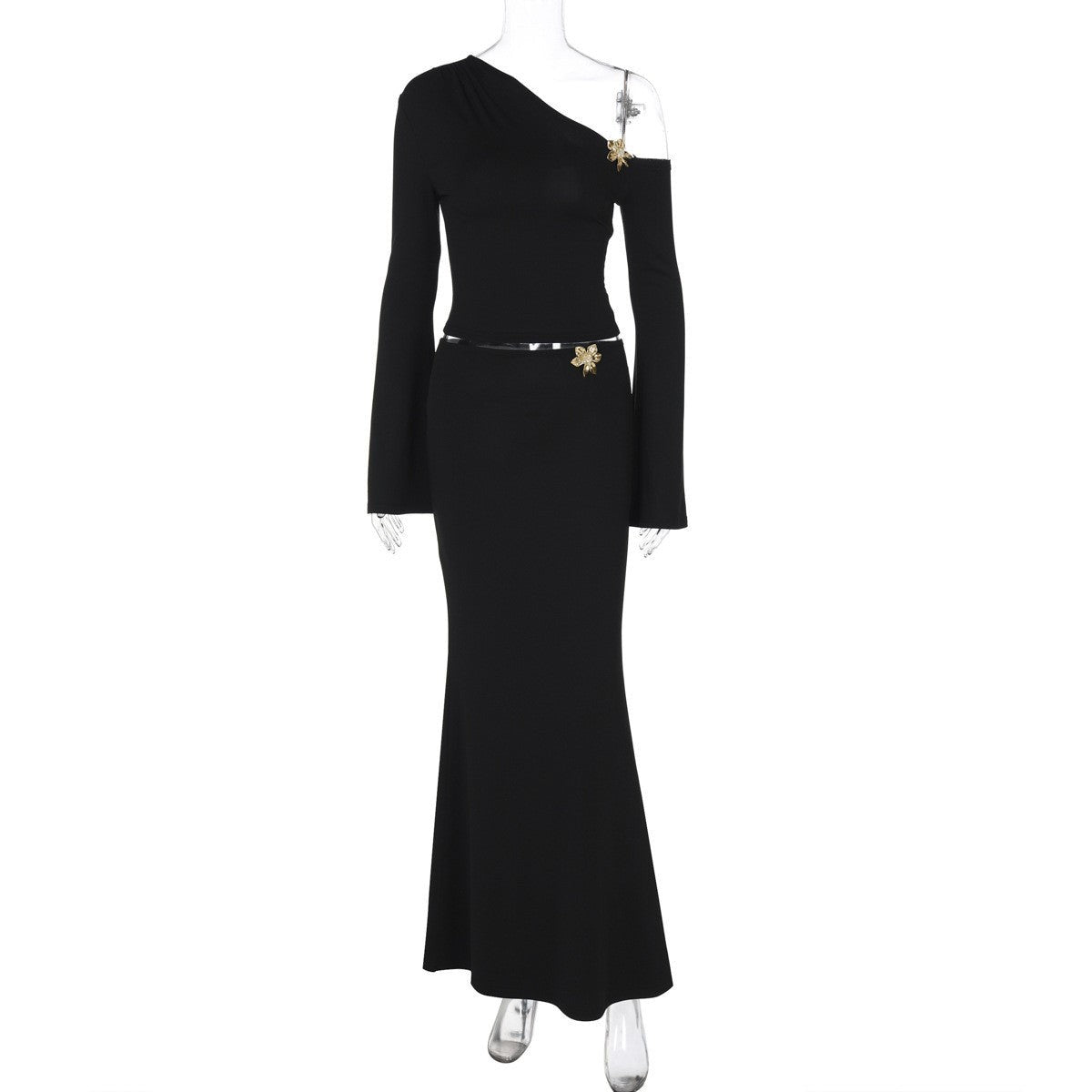 Cyrane Bell Sleeve Skirt Set
